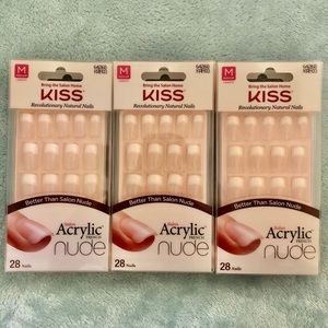 KISS Acrylic French nude nails (3 packs)